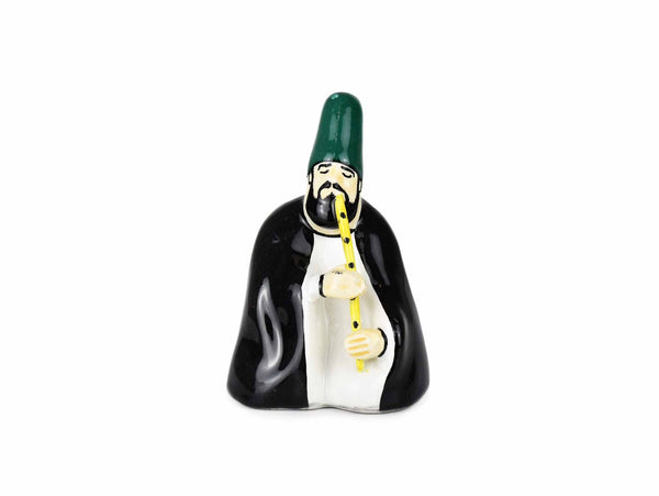 Whirling Dervish Flutist Black Ceramic Sydney Grand Bazaar 