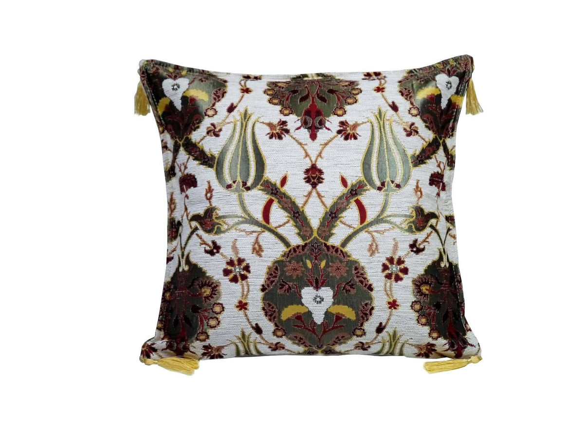 Turkish Cushion Cover White Colour